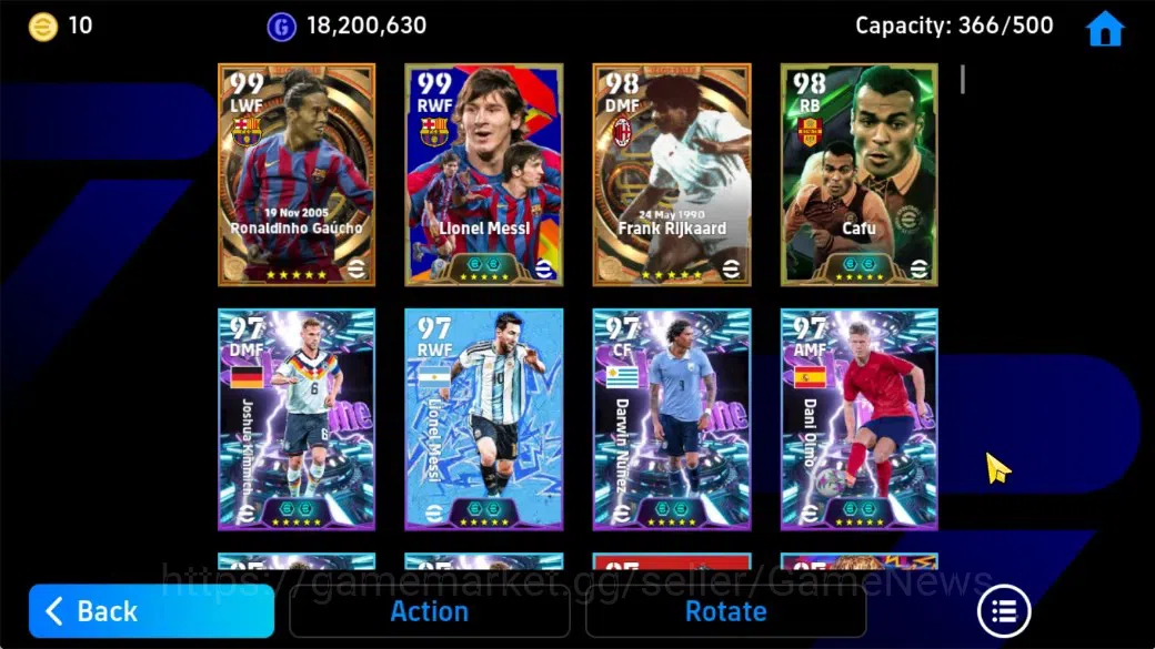eFootball Accounts Android|3 OldBigTime Frank Rijkaard,Ronaldinho,Rau image 5