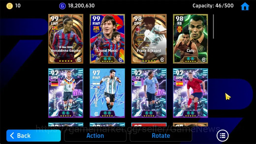 eFootball Accounts Android|3 OldBigTime Frank Rijkaard,Ronaldinho,Rau image 8