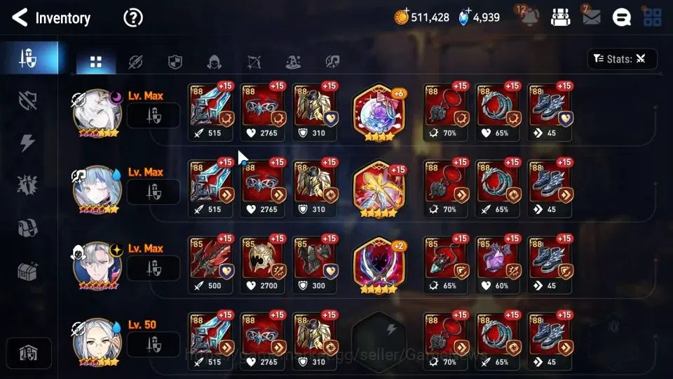 Epic Seven Accounts GLOBAL|UnVerif|6 ML (C. Lilias, Salome, B.W. Iseri image 13