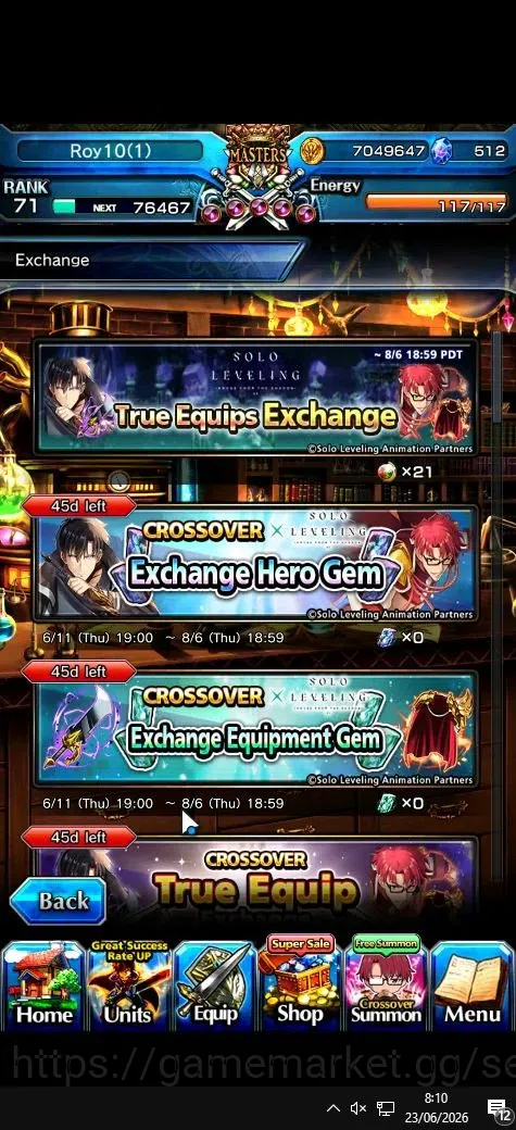 Grand Summoners Accounts Global|Rank 71|512 cc|14 Ascend+1 TW|Homura Akeni+ image 7