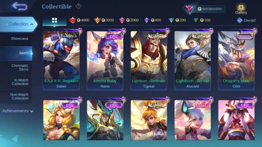 Mobile Legends: Bang Bang Accounts Global|Skin 479|Exalted|Legend Alucard,Aspirant Ru image 11