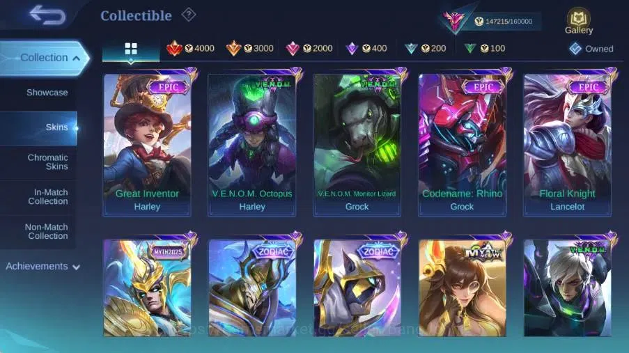 Mobile Legends: Bang Bang Accounts Global|Skin 479|Exalted|Legend Alucard,Aspirant Ru image 15