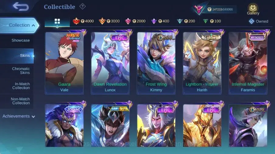 Mobile Legends: Bang Bang Accounts Global|Skin 479|Exalted|Legend Alucard,Aspirant Ru image 19