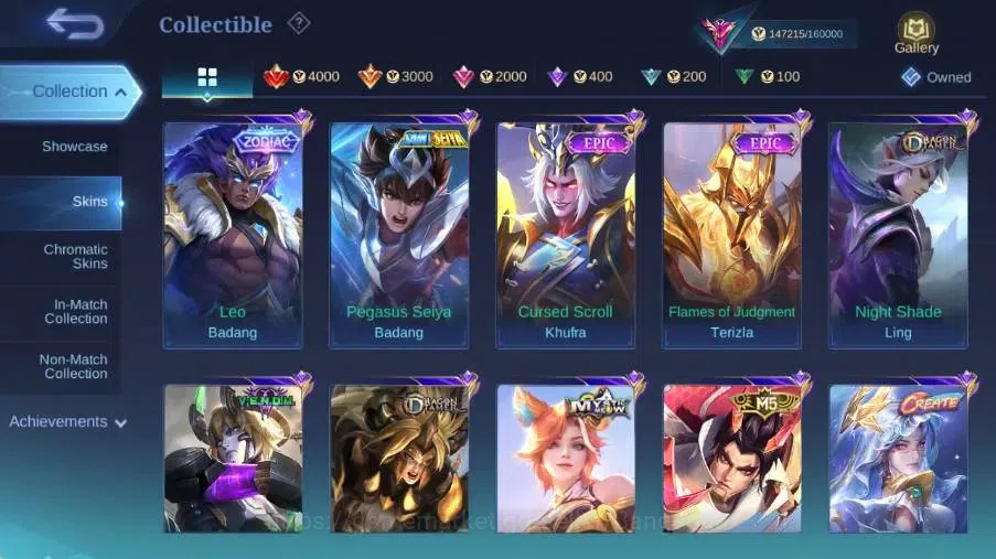 Mobile Legends: Bang Bang Accounts Global|Skin 479|Exalted|Legend Alucard,Aspirant Ru image 20