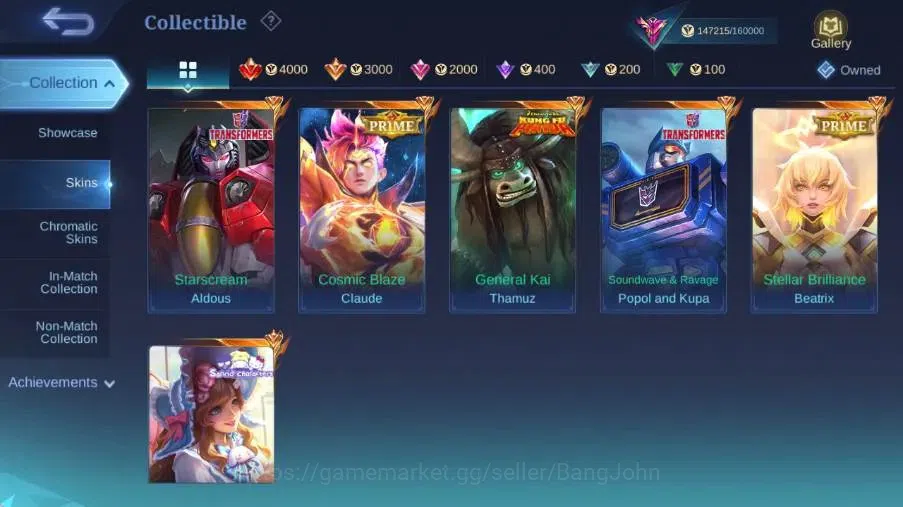 Mobile Legends: Bang Bang Accounts Global|Skin 479|Exalted|Legend Alucard,Aspirant Ru image 7