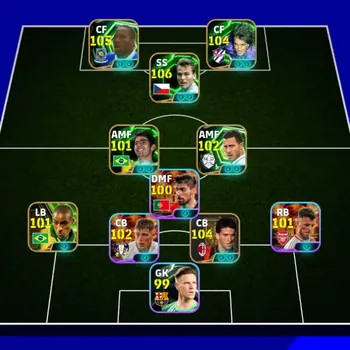 eFootball Accounts Legends & Iconic Players Mobile|PW 3165|Didier Drogba Epic,Christain Panucci Epic,Pavel Nedved Epic,Micky