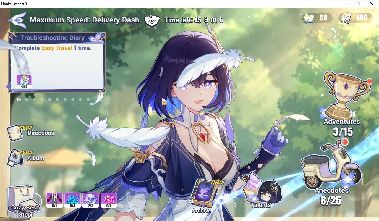 Honkai Impact 3rd Accounts Starter SEA|Lvl 38|2,3K DM|1 Fullset|Seele Vollerei Wings of Panacea4/4,Kiana 15
