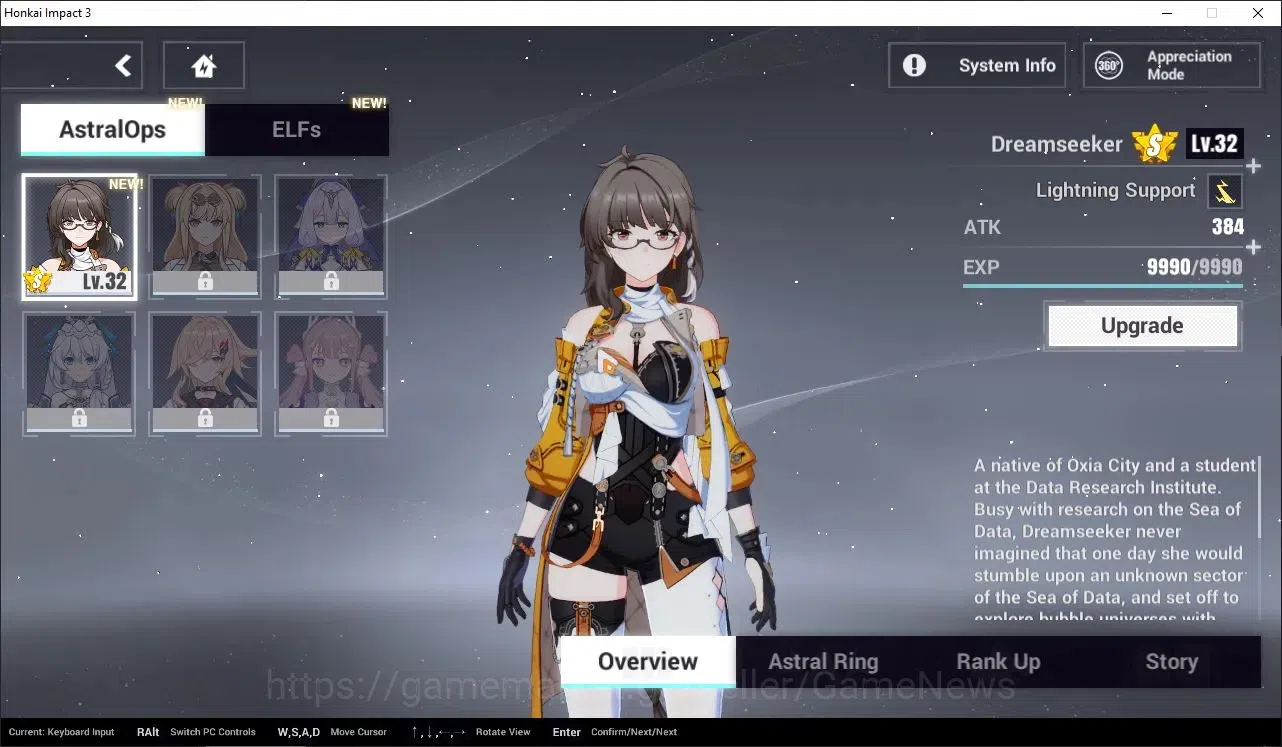 Honkai Impact 3rd Accounts Starter SEA|Lvl 38|2,3K DM|1 Fullset|Seele Vollerei Wings of Panacea4/4,Kiana 2