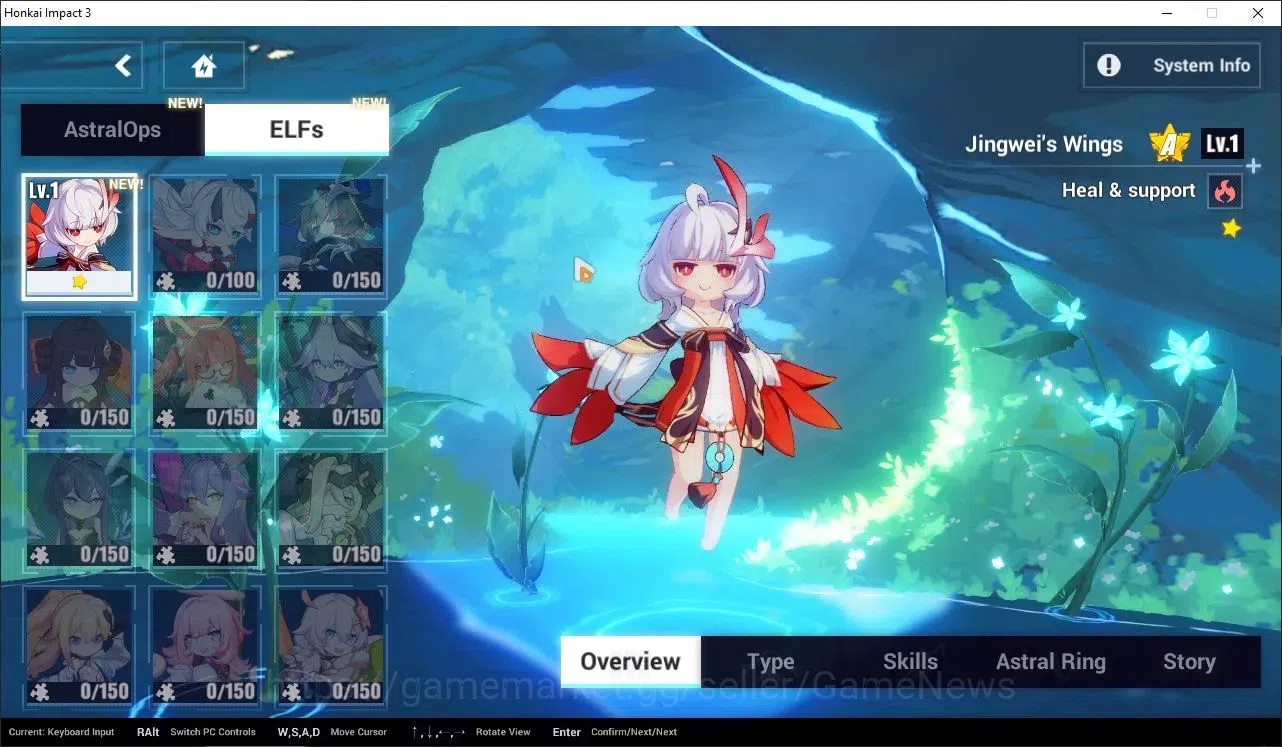 Honkai Impact 3rd Accounts Starter SEA|Lvl 38|2,3K DM|1 Fullset|Seele Vollerei Wings of Panacea4/4,Kiana 4