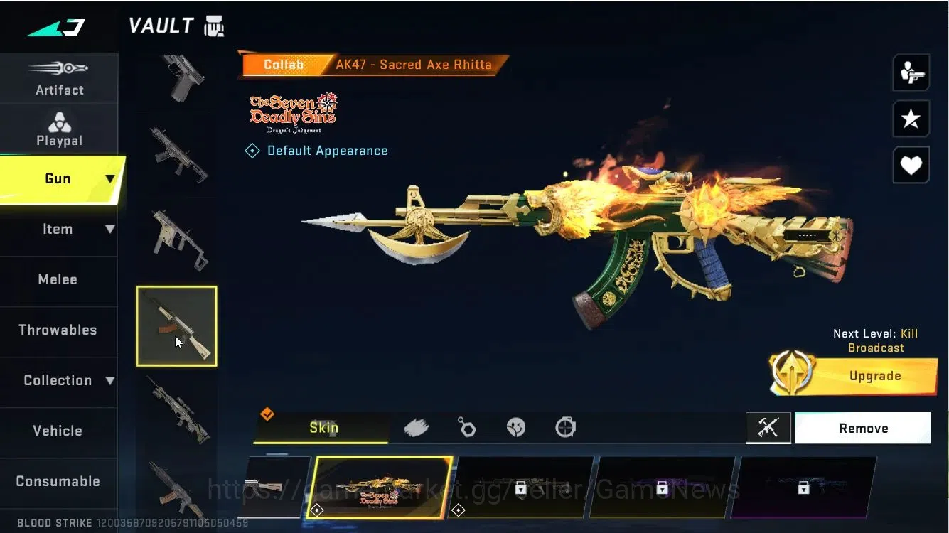 Blood Strike Accounts ASIA|ETERNAL QBZ95|7DS [AK47,QBZ95,KaR98]|Melee AX image 11