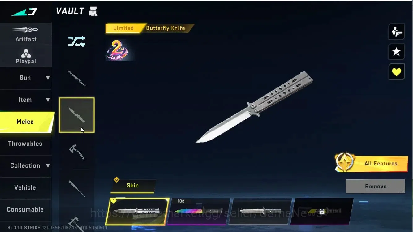 Blood Strike Accounts ASIA|ETERNAL QBZ95|7DS [AK47,QBZ95,KaR98]|Melee AX image 17