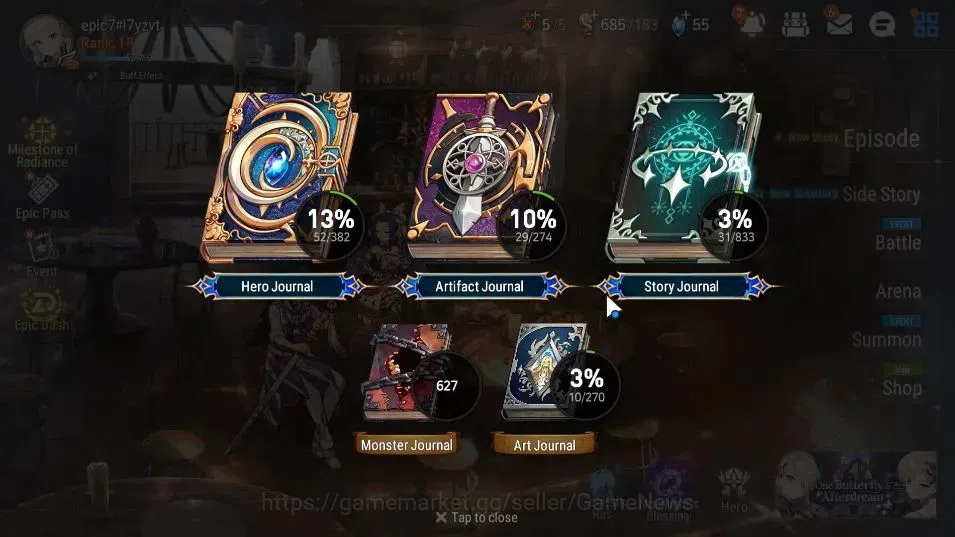 Epic Seven Accounts GLOBAL Unverif|NewEra|2 ML(Rhianna&Luciela,LH Cerm image 3
