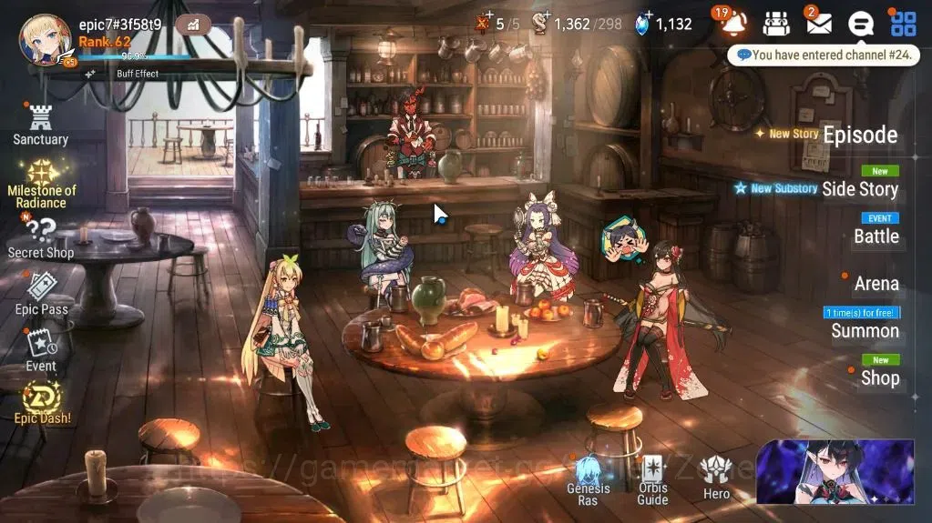 Epic Seven Accounts Limited Hero GLOBAL Unverif|New Era|15 ML(Notos,SN Yulha,Belian,Har setti,LC Bellona)+Abyss Fumyr|Epic 1