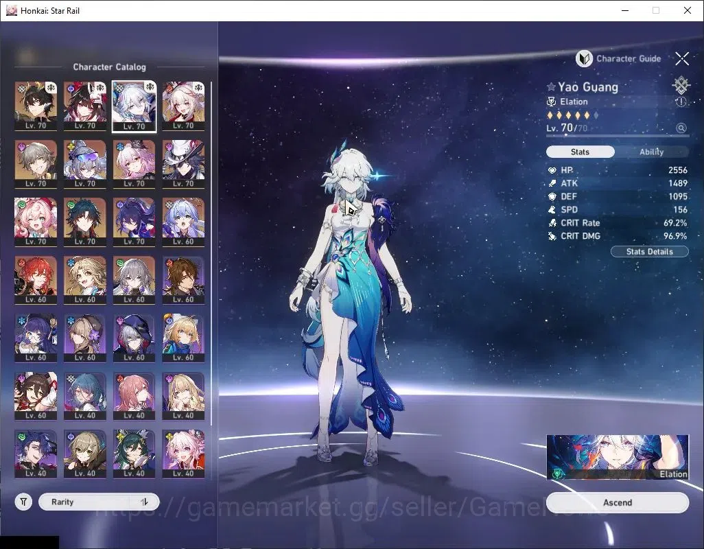 Honkai Star Rail Accounts Asia|TL 62|Premium Elation|11 Limited|Yao Guang+Si image 4