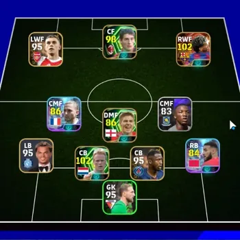 eFootball Accounts High-End Android|Power 2869|Big Time Lamine Yamal|6 Epic(Ronald Koeman,Massaro,Eric Cantona,Steven
