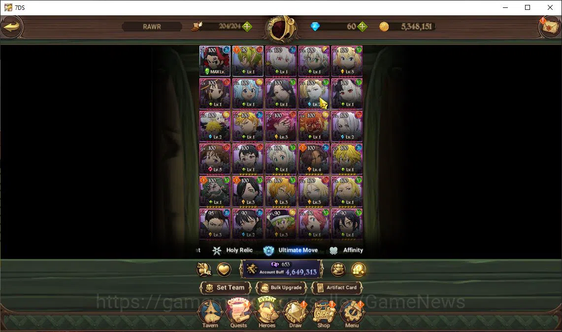 The Seven Deadly Sins: Grand Cross Accounts Asia|4,6 M CC|2 LR+8 UR+Many Collab|Zeldris6/6,Hel image 5