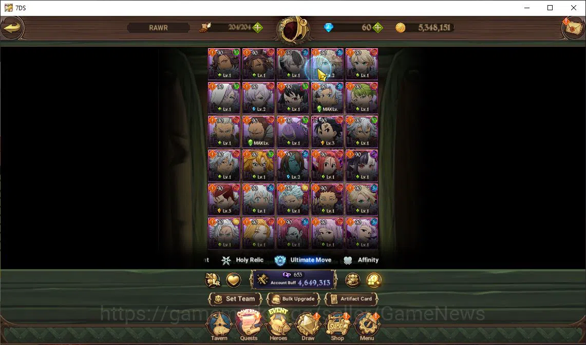The Seven Deadly Sins: Grand Cross Accounts Asia|4,6 M CC|2 LR+8 UR+Many Collab|Zeldris6/6,Hel image 7