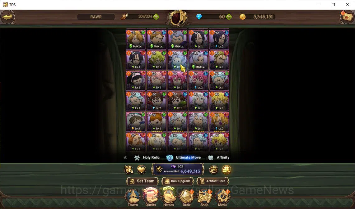 The Seven Deadly Sins: Grand Cross Accounts Asia|4,6 M CC|2 LR+8 UR+Many Collab|Zeldris6/6,Hel image 9