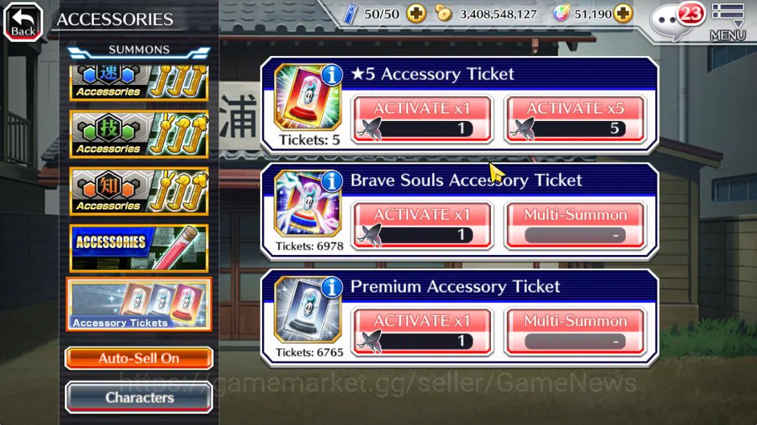 Bleach: Brave Souls Accounts Mid-Tier GLOBAL 51K Orb|Ichigo 10Th Aniv,SoulRaper(Shunsui,Jushiro),Aizen Renewd,Ichigo 16