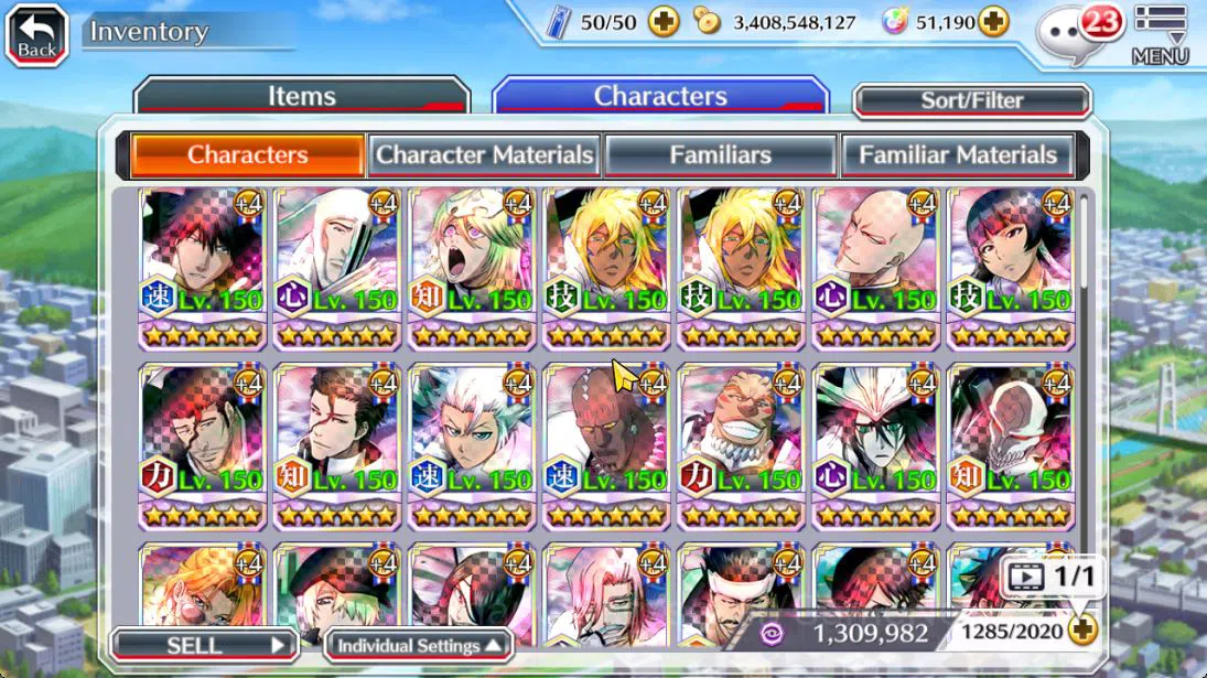 Bleach: Brave Souls Accounts Mid-Tier GLOBAL 51K Orb|Ichigo 10Th Aniv,SoulRaper(Shunsui,Jushiro),Aizen Renewd,Ichigo 8