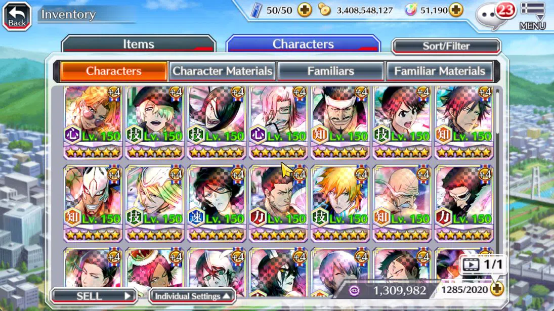 Bleach: Brave Souls Accounts Mid-Tier GLOBAL 51K Orb|Ichigo 10Th Aniv,SoulRaper(Shunsui,Jushiro),Aizen Renewd,Ichigo 9