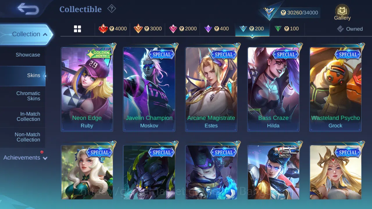 Mobile Legends: Bang Bang Accounts Others Hero 93 | skin 139 | cc natalia | epic vexana | epic roger | spongebob cyclops 16