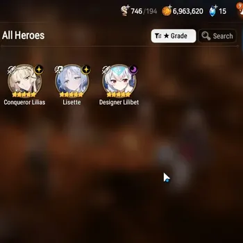 Epic Seven Accounts Limited Hero GLOBAL UnVerif|New Era|3 ML(Lisette,C.Lilias,Designer Lilibet)+Ruiza,Cecilia,Etc|Poh