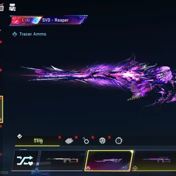 Blood Strike Accounts Collab Skin ASIA|EVO SVD Reaper Lv3|Eternal DEagle Scorpius|Meele Talon Sanctum|Colab M4A1 Bof,MCX