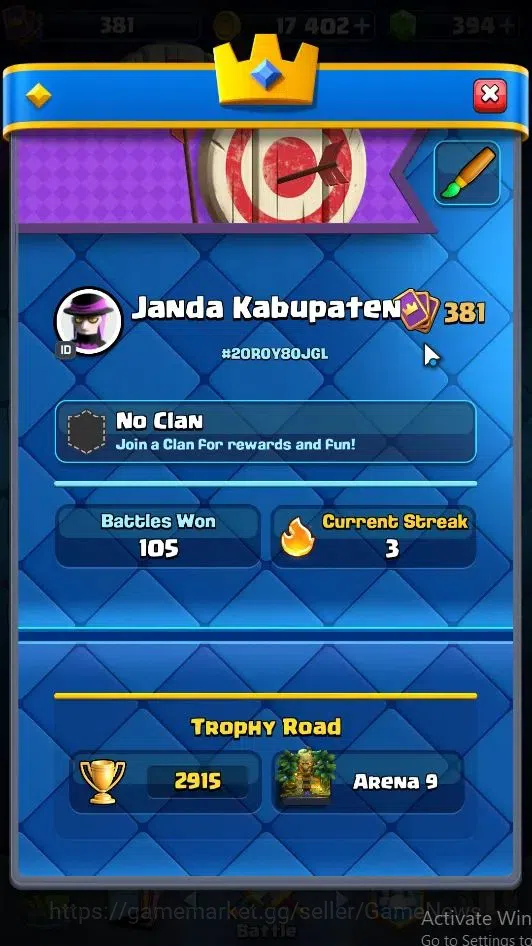 Clash Royale Accounts Lv381 |KTL 9|Trophy 2915|Card 49/121|1 Hero, 3 EVO image 2