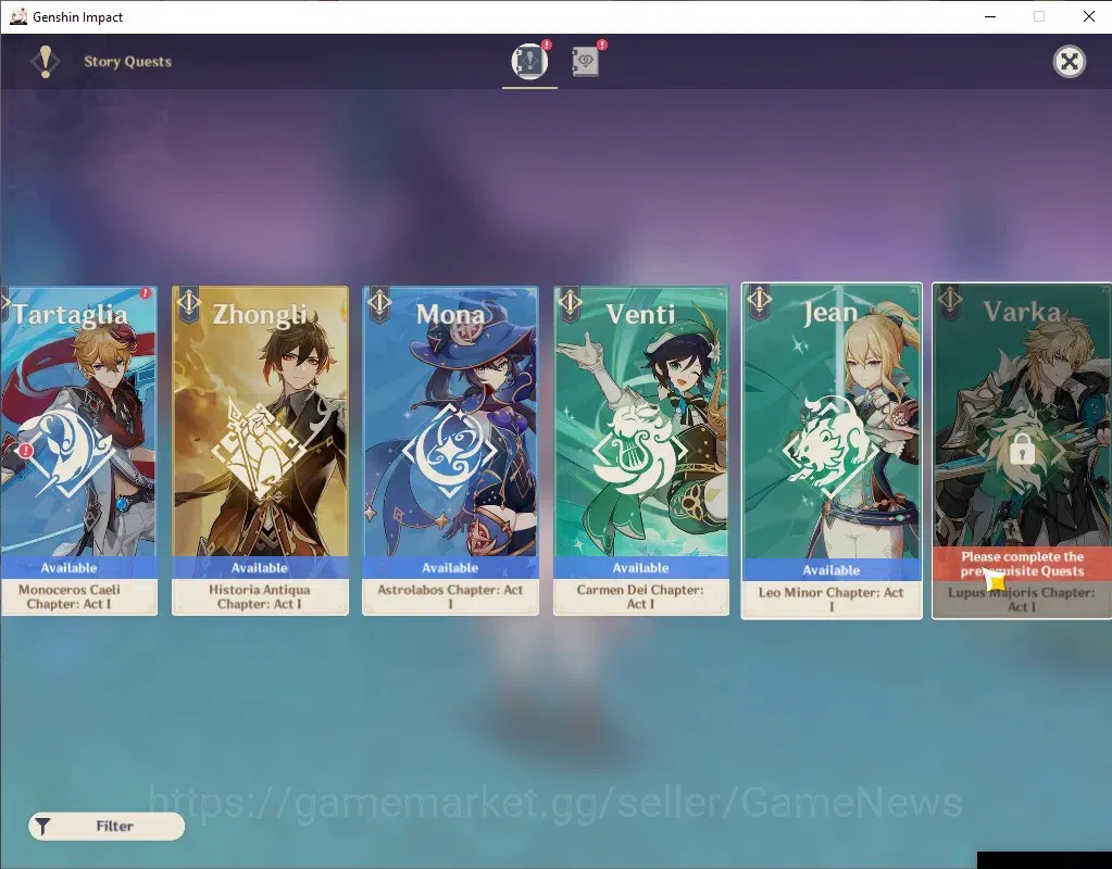 Genshin Impact Accounts Asia|AR 50|3 Limited + 1 (*5 Weapon)|Yelan,Furine, image 13