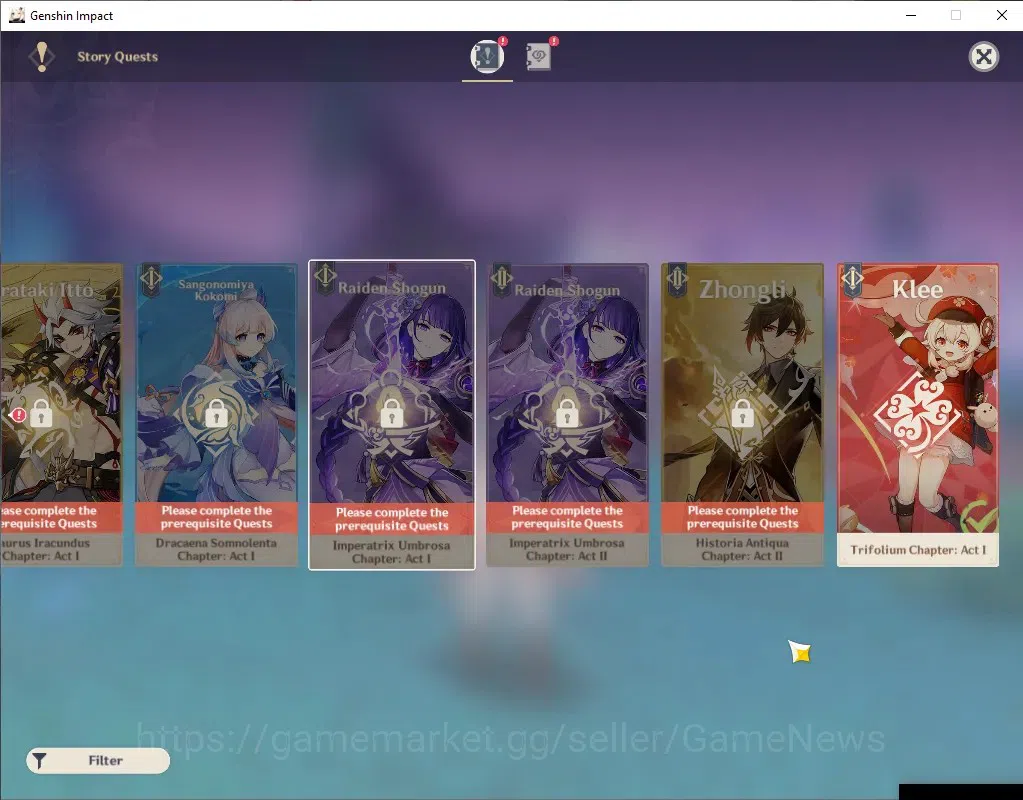 Genshin Impact Accounts Asia|AR 50|3 Limited + 1 (*5 Weapon)|Yelan,Furine, image 14