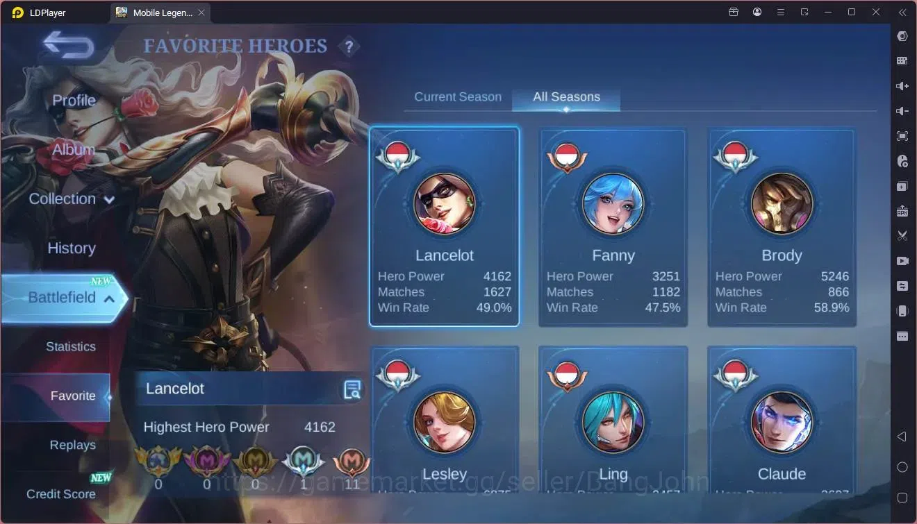 Mobile Legends: Bang Bang Accounts Global|Hero 132|Skin 225|Expert|Sparkle Fredrin|Me image 18