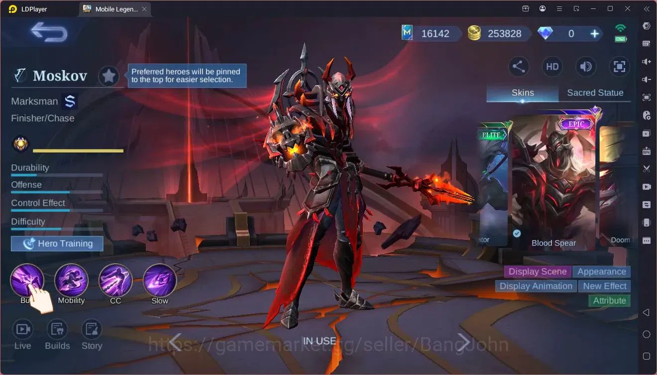 Mobile Legends: Bang Bang Accounts Global|Hero 132|Skin 225|Expert|Sparkle Fredrin|Me image 2