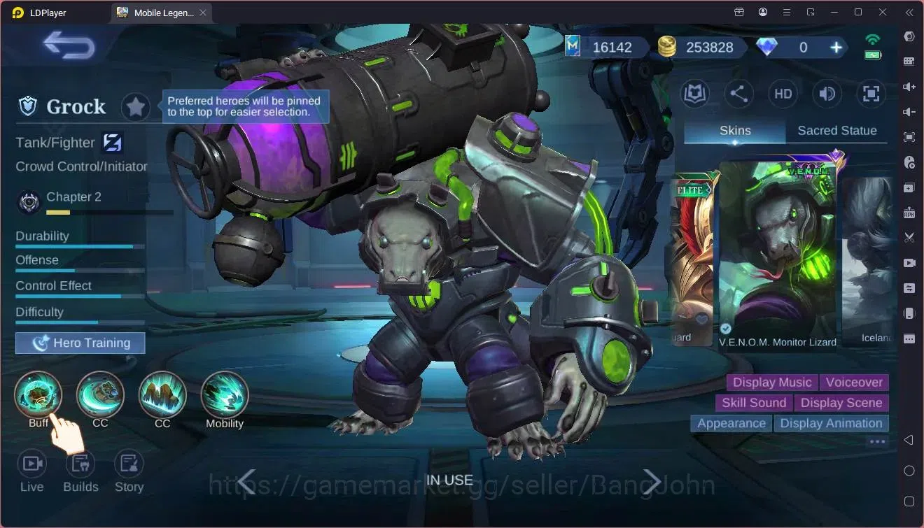 Mobile Legends: Bang Bang Accounts Global|Hero 132|Skin 225|Expert|Sparkle Fredrin|Me image 5