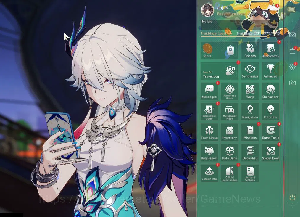Honkai Star Rail Accounts Mid Game Asia|TL 44|15K SJ|5 Limited|Yao Guang,Sparkle,Dante,Ruan Mei,Archer|Mc 2