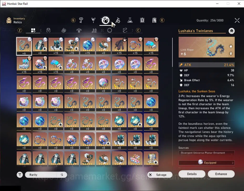Honkai Star Rail Accounts Mid Game Asia|TL 44|15K SJ|5 Limited|Yao Guang,Sparkle,Dante,Ruan Mei,Archer|Mc 7