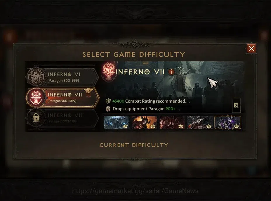Diablo Immortal Accounts High-End SEA-Anu|CS ON|Lv60(938)|Tempest|CR 2k|Reso 600|Paragon Maledictor|INFERNO VII|3 13