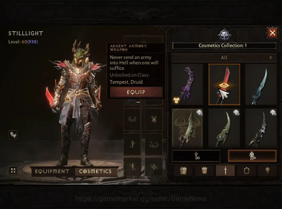 Diablo Immortal Accounts High-End SEA-Anu|CS ON|Lv60(938)|Tempest|CR 2k|Reso 600|Paragon Maledictor|INFERNO VII|3 7