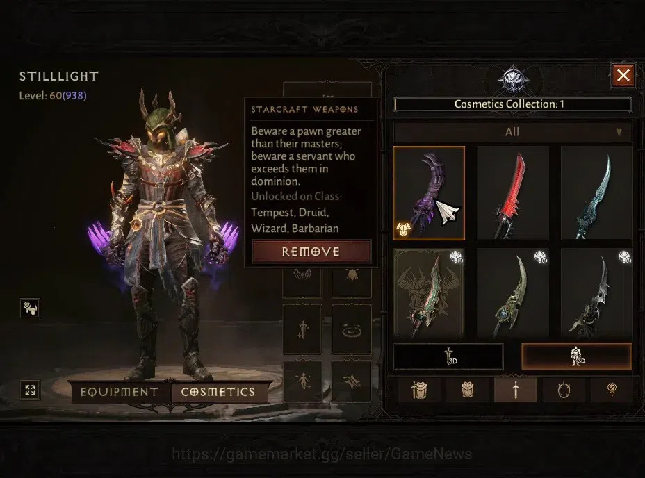 Diablo Immortal Accounts High-End SEA-Anu|CS ON|Lv60(938)|Tempest|CR 2k|Reso 600|Paragon Maledictor|INFERNO VII|3 9
