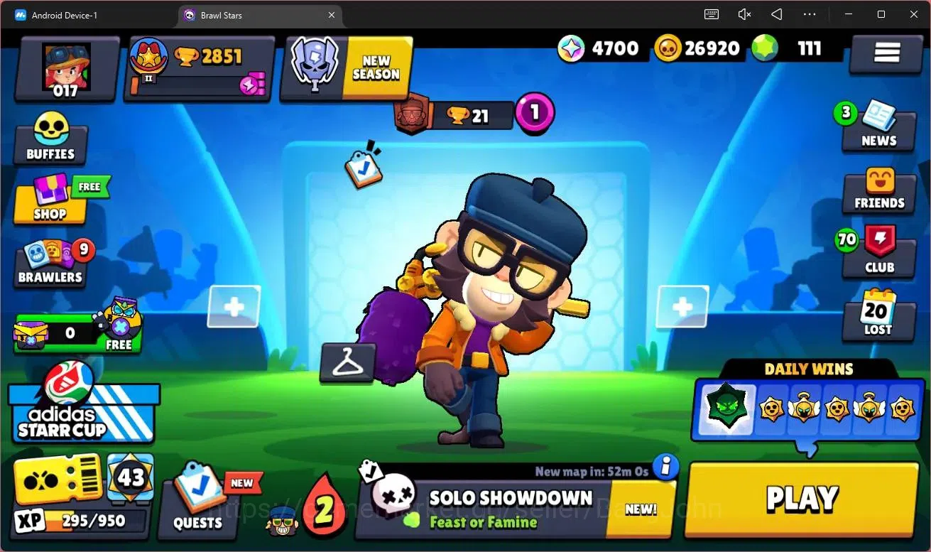 Brawl Stars Accounts Global |2851 Trophy|29 Brawler|1 Hypercharge (Shel image 1