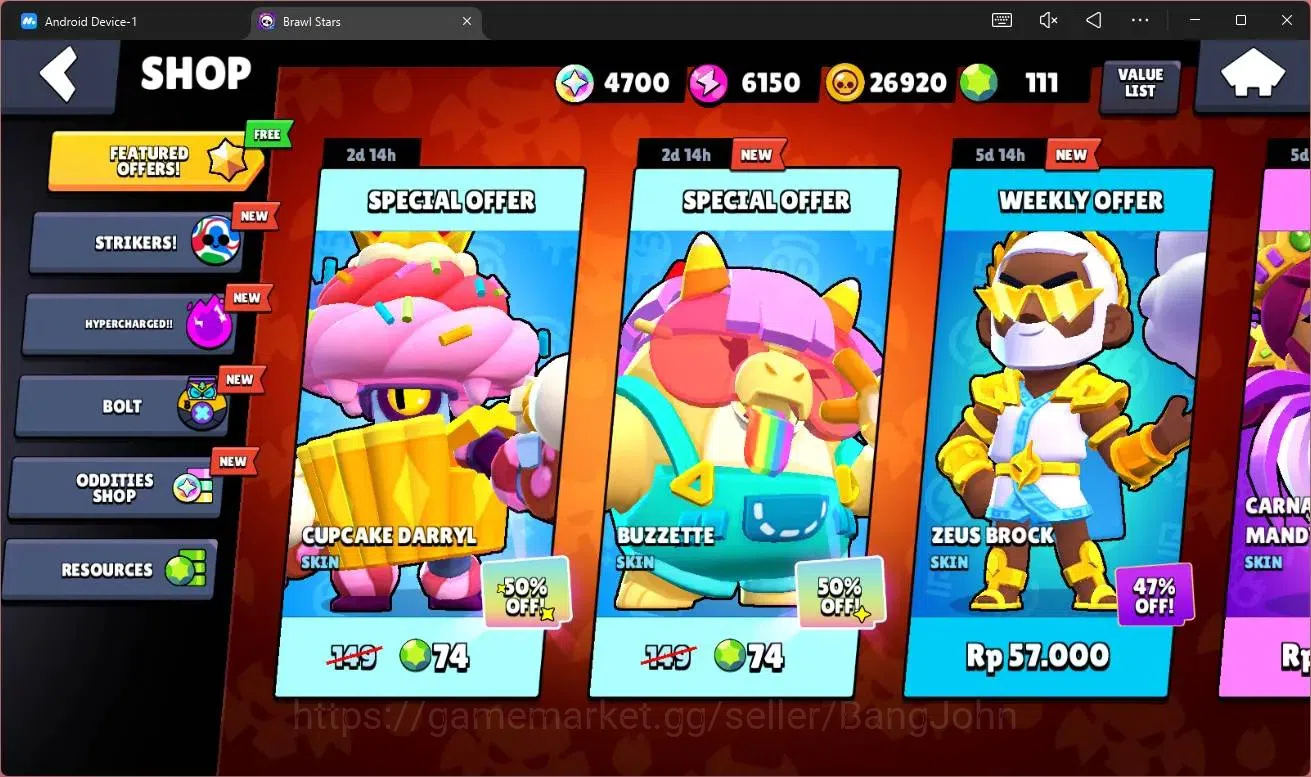 Brawl Stars Accounts Global |2851 Trophy|29 Brawler|1 Hypercharge (Shel image 4