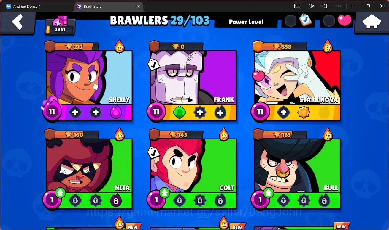 Brawl Stars Accounts Global |2851 Trophy|29 Brawler|1 Hypercharge (Shel image 5