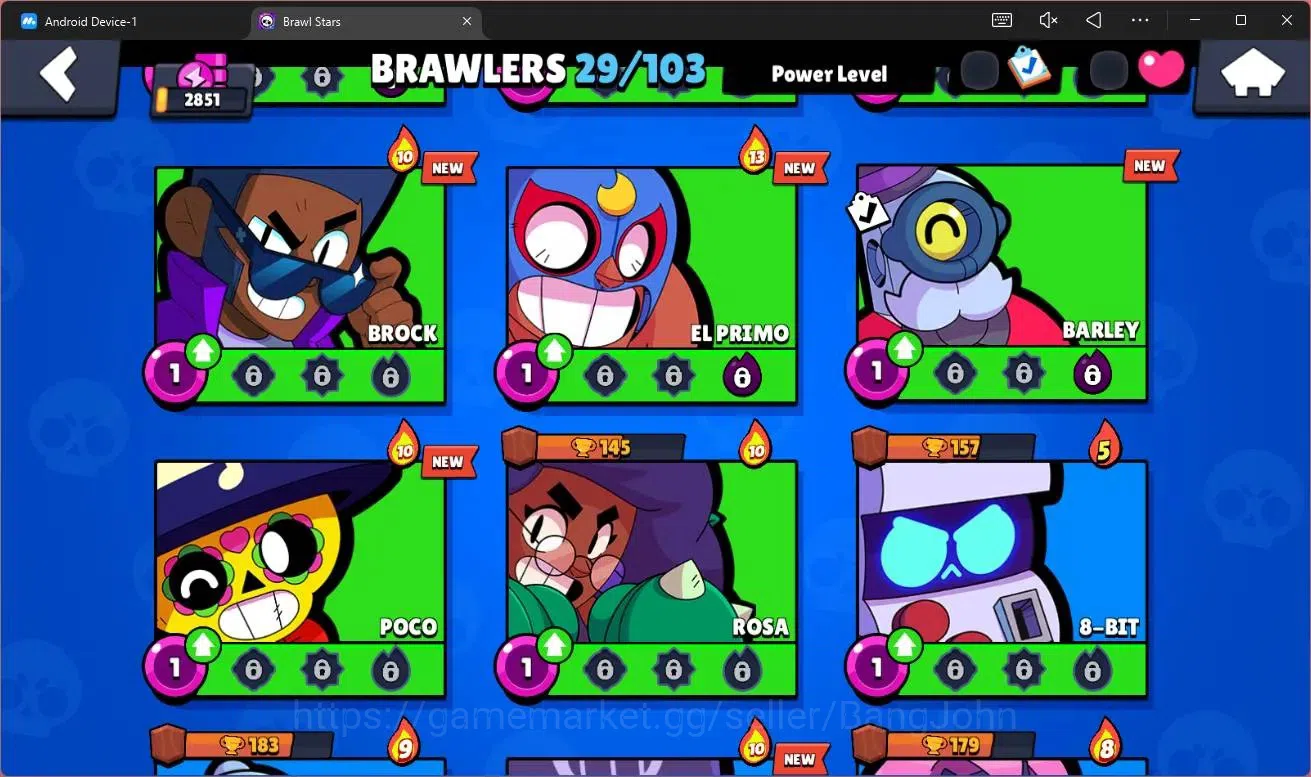 Brawl Stars Accounts Global |2851 Trophy|29 Brawler|1 Hypercharge (Shel image 6