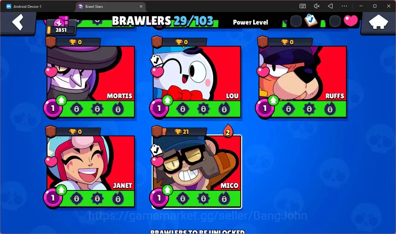 Brawl Stars Accounts Global |2851 Trophy|29 Brawler|1 Hypercharge (Shel image 9