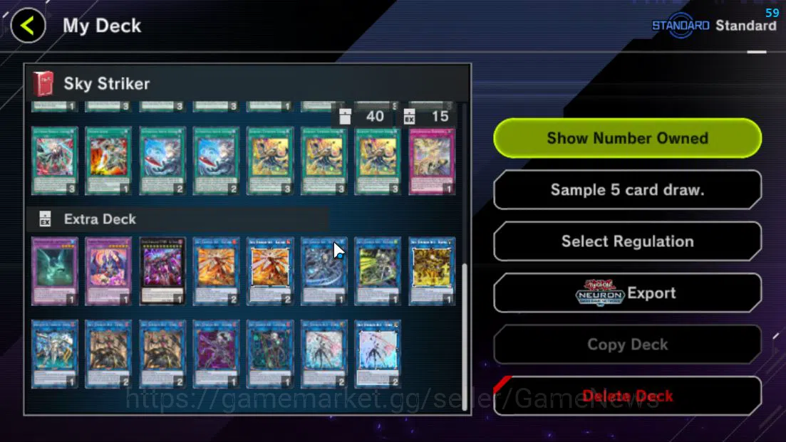Yu-Gi-Oh! Master Duel Accounts Mid-Level Lv 18 | 20 Deck |VSK9,Sky Striker,Radiant Typhoon,Dracotail,Yummys,Time 11