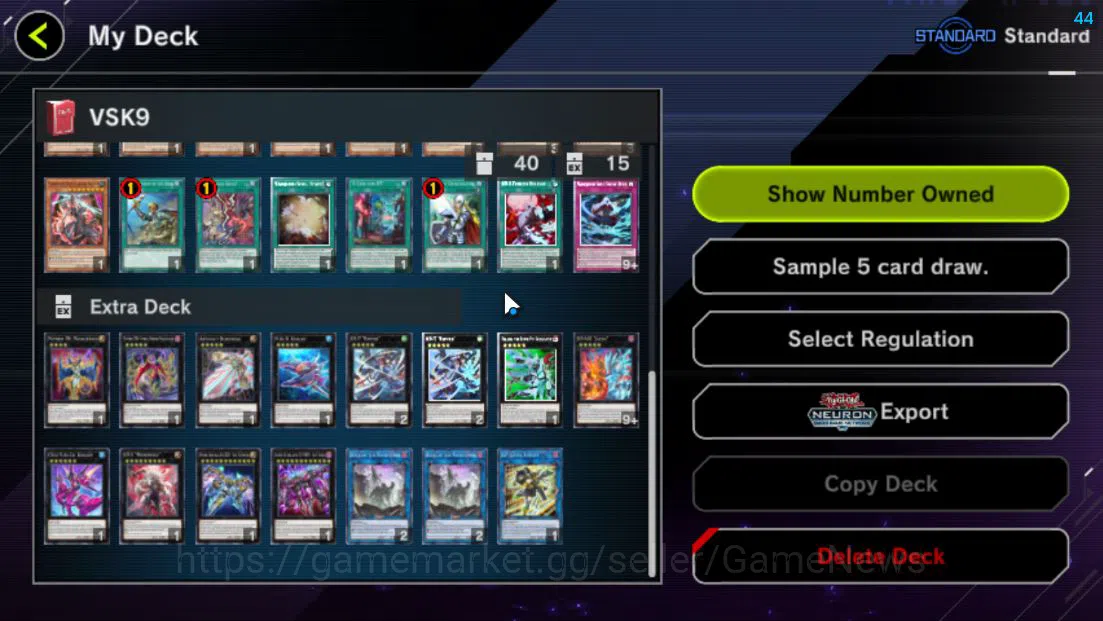 Yu-Gi-Oh! Master Duel Accounts Mid-Level Lv 18 | 20 Deck |VSK9,Sky Striker,Radiant Typhoon,Dracotail,Yummys,Time 5