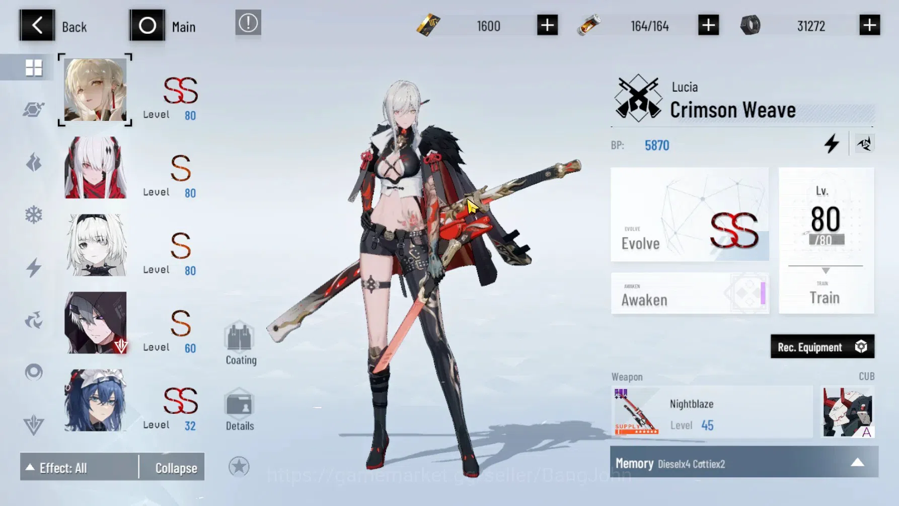 Punishing: Gray Raven Accounts ASIA | Lv.62 | Lucia CW,Discord Secator,CCrocotta, image 2
