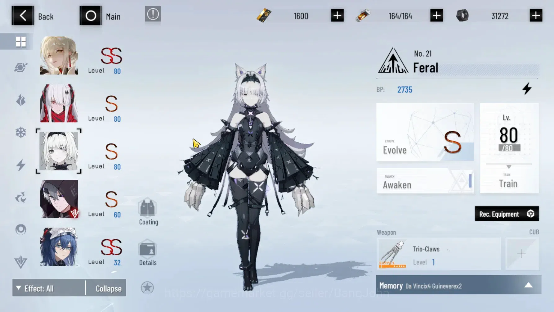 Punishing: Gray Raven Accounts ASIA | Lv.62 | Lucia CW,Discord Secator,CCrocotta, image 5