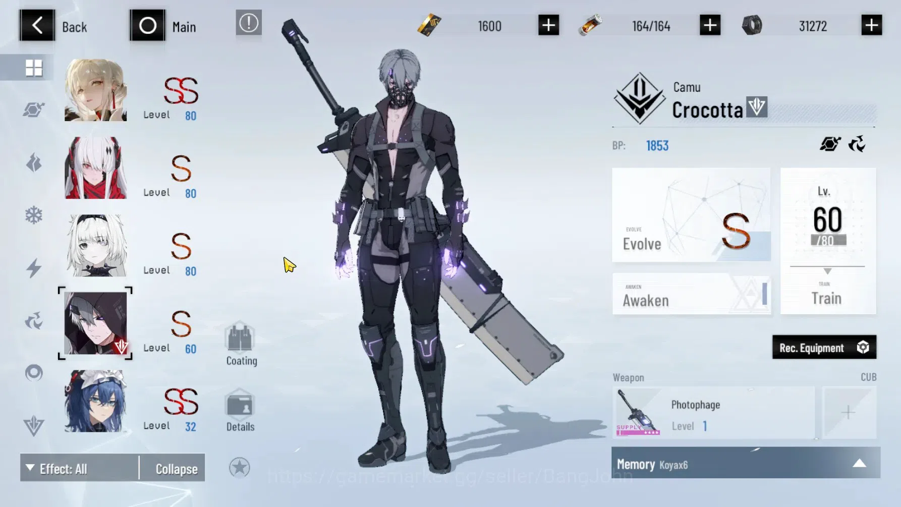 Punishing: Gray Raven Accounts ASIA | Lv.62 | Lucia CW,Discord Secator,CCrocotta, image 6