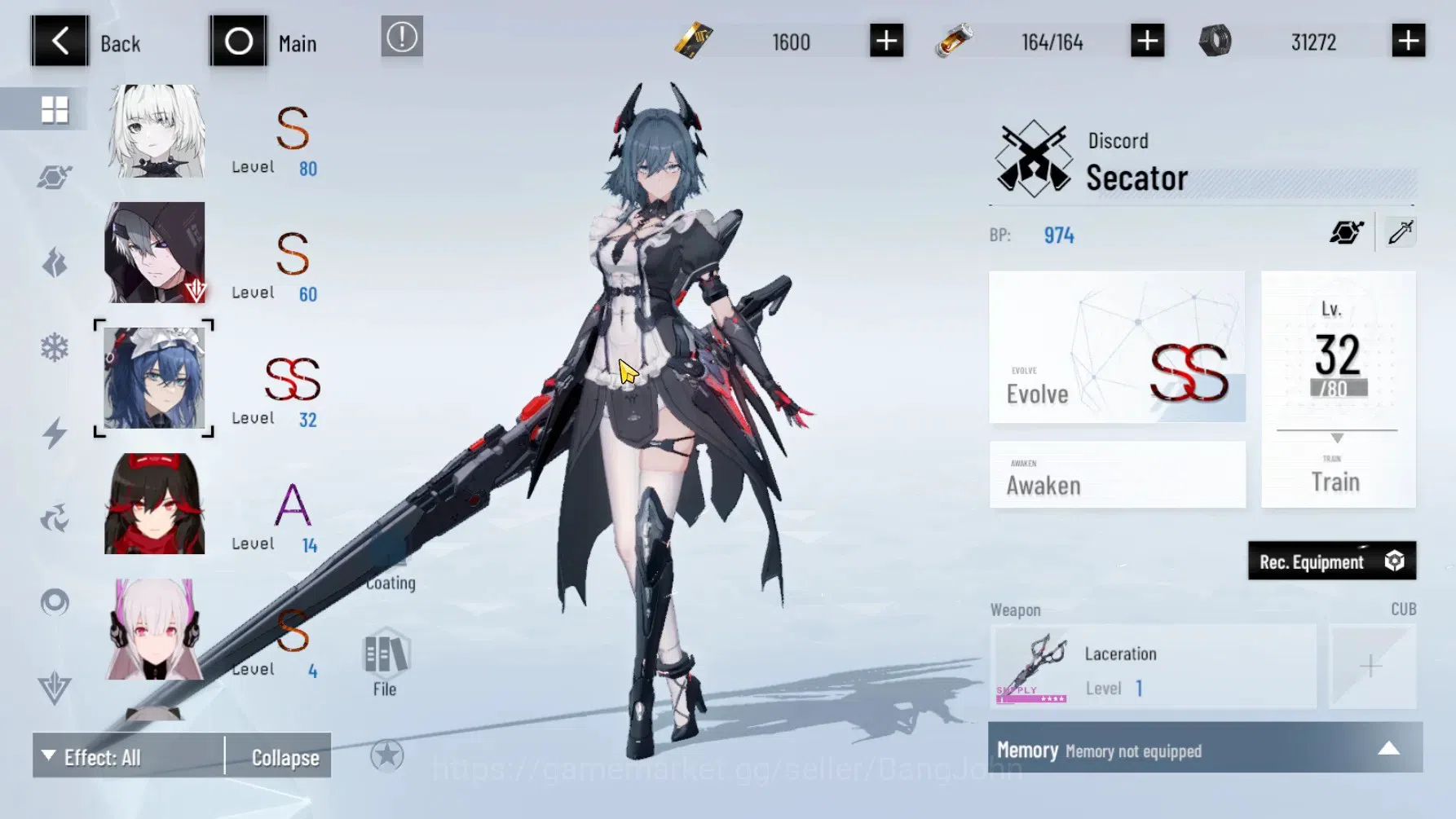 Punishing: Gray Raven Accounts ASIA | Lv.62 | Lucia CW,Discord Secator,CCrocotta, image 7